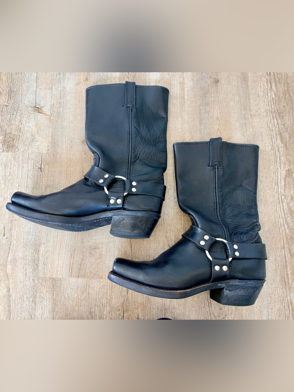 Vintage Frye Harness Boots Resoled 10M - Picture 4 of 12
